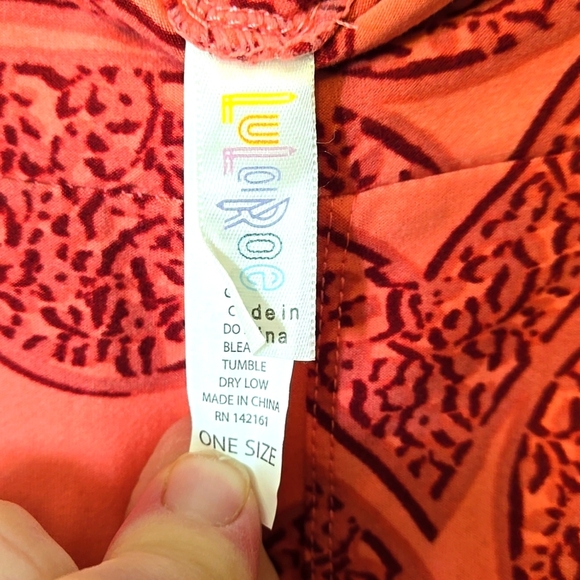 Lularoe, Leggings, One Size,  Super Soft, Pink, Brown, Hearts, Comfort, Casual - Picture 3 of 9